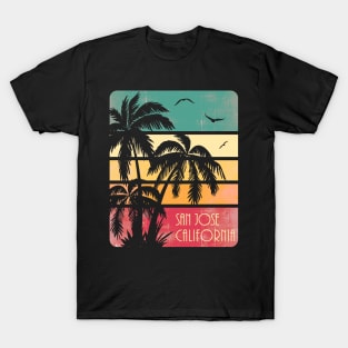 San Jose California Vintage Summer T-Shirt